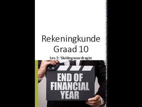 REKENINGKUNDE GRAAD 10: 11 Mei 2020 - periode 5 (11105)