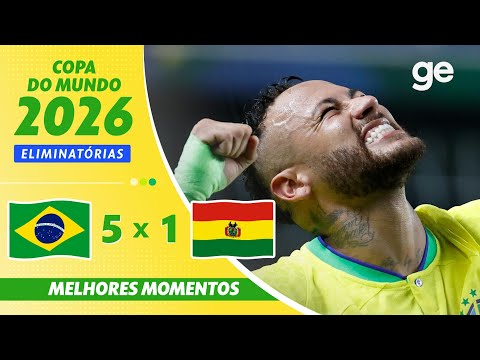 Gols e lances de Brasil x Bolívia