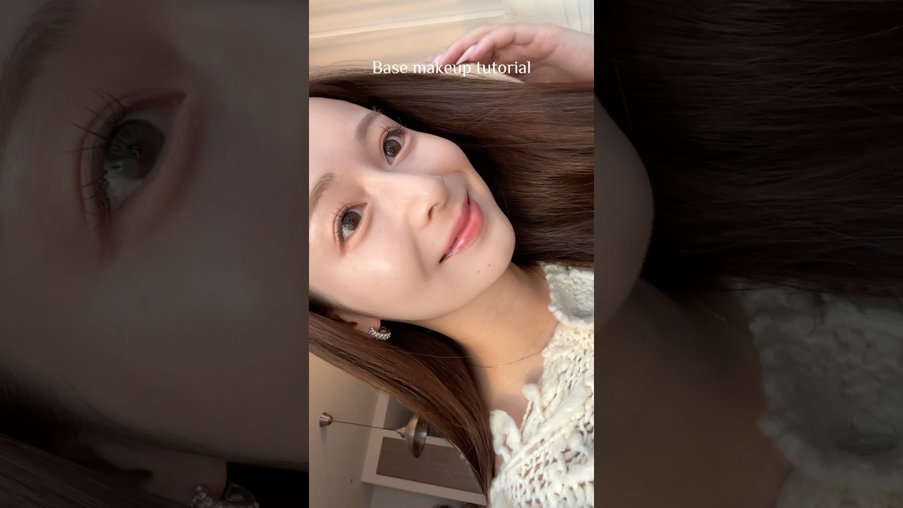 最近の1軍ベースメイク♡乾燥しないし艶もカバー力もあって大好きなファンデーション✨ #ベースメイク #クッションファンデ #メイク動画 #艶肌