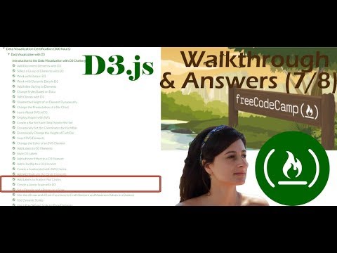 [7/8] D3.JS -- Create and set a Linear Scale  | FreeCodeCamp Challenges