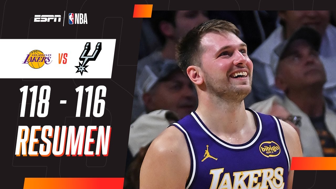 35 PUNTOS DE LUKA DONCIC PARA EL TRIUNFAZO DE LOS LAKERS FRENTE A LOS SPURS EN LA NBA | RESUMEN