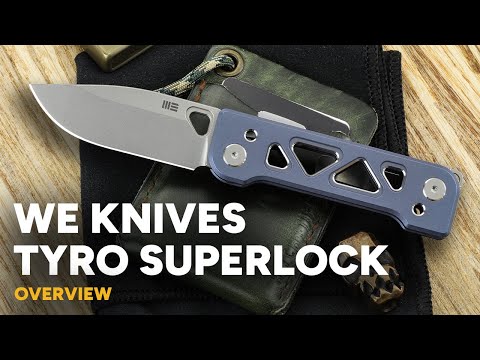 WE Knives Tyro Superlock - Gray Titanium - Snecx Design