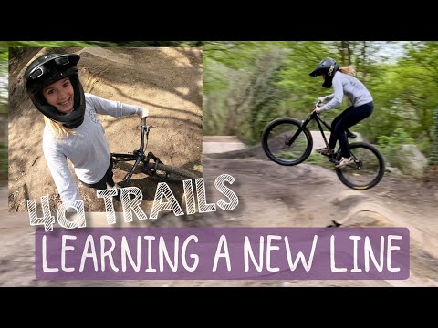 Learning a new line at 4a trails