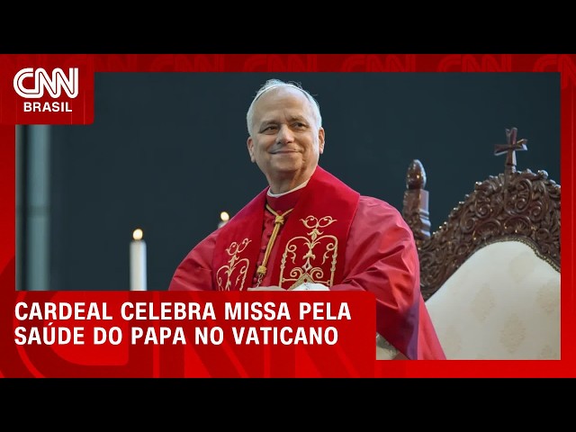 Fiéis no Vaticano desejam melhoras ao papa Leão XIV | LIVE CNN