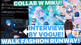 Suisei Collabs w Miku; Gets Vogue Interview, & Will Walk Fashion Runway (Hololive) [Eng Subs]