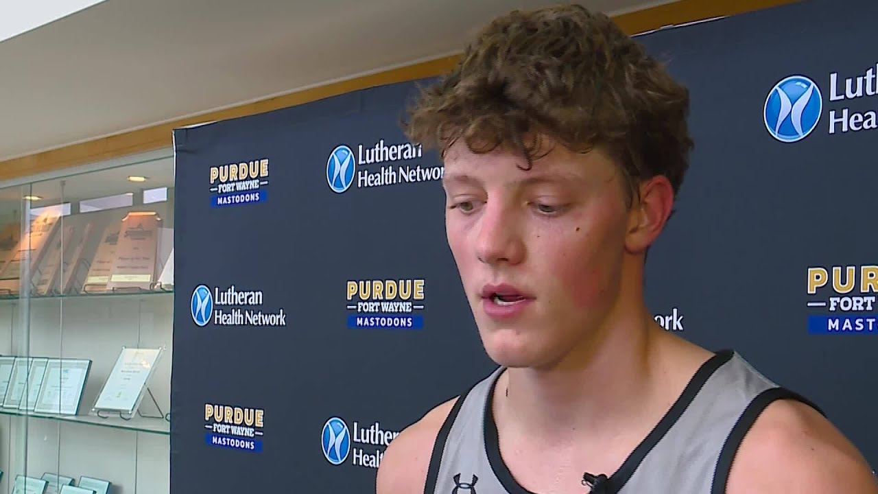 Purdue Fort Wayne junior forward Eric Mulder practice interview 9/23/2024