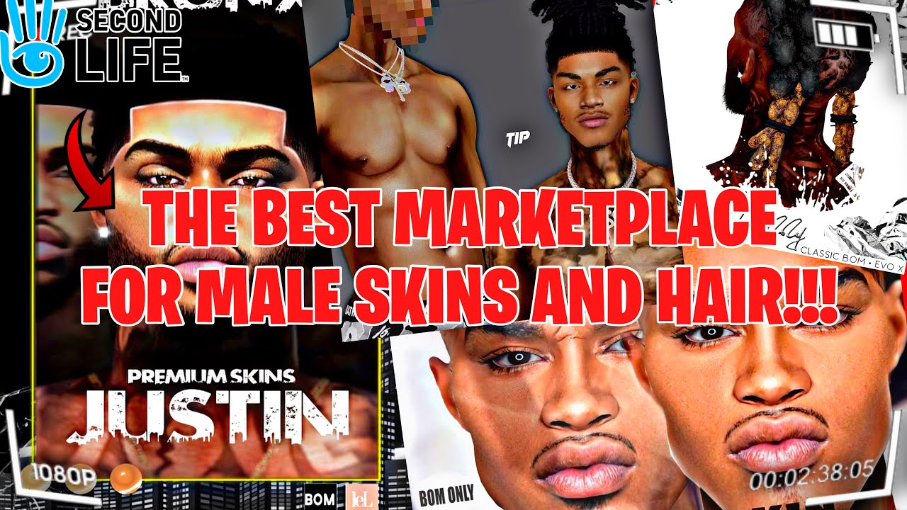 *New* WHERE TO SHOP ON MARKETPLACE FOR SKINS AND HAIRS FOR MALES🤩 (MUST WATCH )