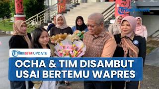 Momen Ocha & Tim Disambut Hangat seusai Temui Wapres Gibran di Jakarta, Diberi Bunga Sekda Kalbar