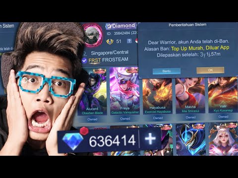 Sudah 3 Tahun di Ban! Balik Lagi Akun Sultan 78,000,000 Top Up Punya Semua Skin di Mobile Legend!!!