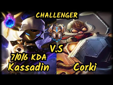 PCT Dawidsonek (KASSADIN) vs CORKI - 7/0/6 KDA MID CHALLENGER GAMEPLAY - EUW