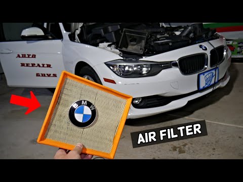 BMW AIR FILTER REPLACEMENT REMOVAL BMW F30 F31 F34 320i 328i 330i 318i 316i 316d 318d 320d 328d 325d