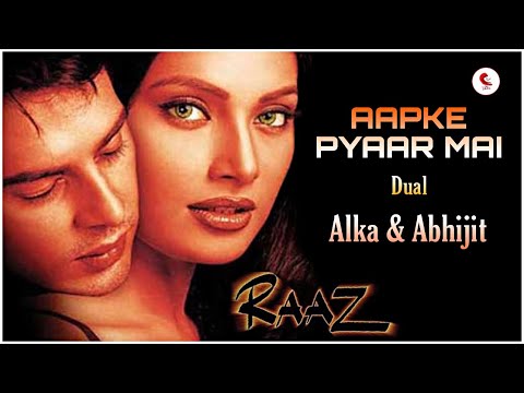 Aapke Pyaar Mein Hum (Dual) Lyrical Song - Raaz -Alka Yagnik & Abhijeet Bhattacharya- Romantic Song