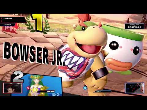 ramonM64 (Bowser Jr.) vs Schiz0 (Palutena) - Super Smash Tuesdays #28 @ Esports Arena Roseville Winn