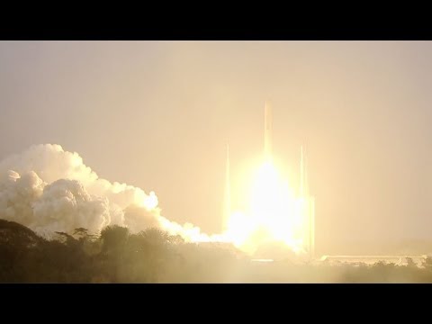 Ariane 5 ECA launches DSN-1/Superbird-8 & HYLAS 4 satellites