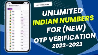 Free Indian Number For OTP Verification 2023 ll How To get Free Number For OTP Verification ll