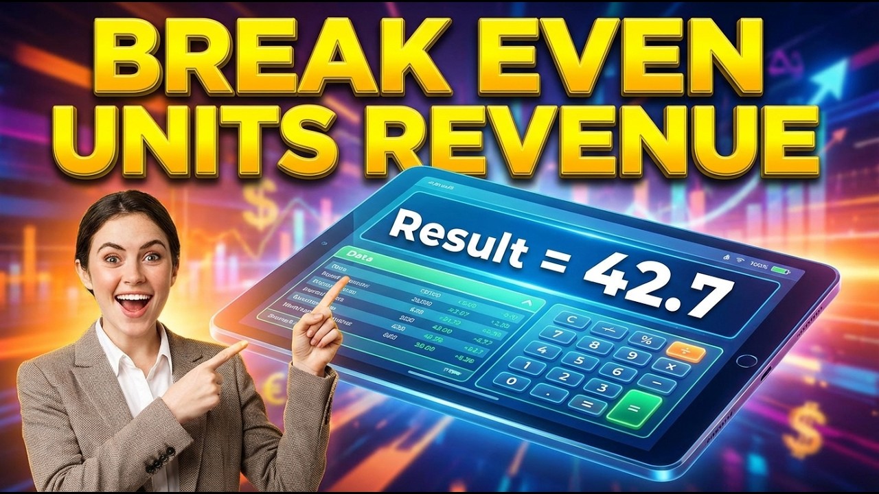 Break Even Units Revenue Interactive Calculator