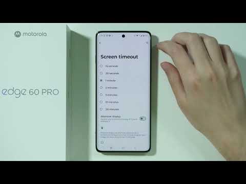 Motorola Edge 60 Pro: How to Change Screen Timeout
