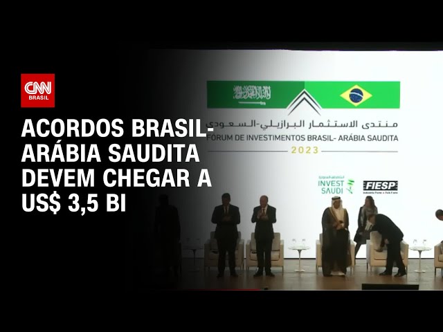 Acordos Brasil-Arábia Saudita devem chegar a US$ 3,5 bi | CNN PRIME TIME
