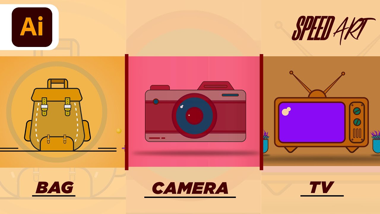 Top Three Vector illustration In Adobe Illustrator. | 3 Vector illustration |