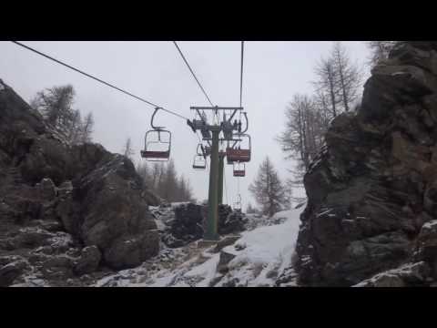 28/2/2017 Risalita integrale seggiovia Leitner "Punta Jolanda" a Gressoney