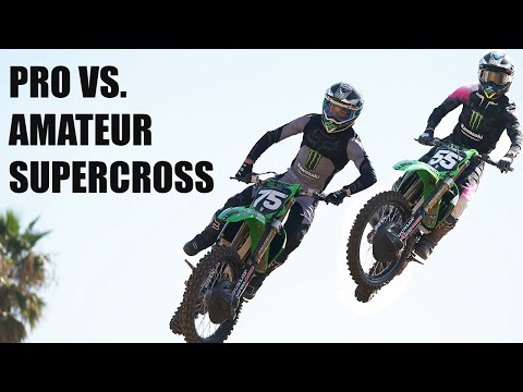 Amateur vs. Pro SUPERCROSS | Ryder DiFrancisco and Austin Forkner