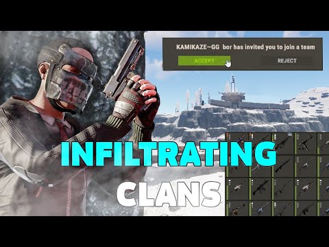 INFILTRATING A CHEATING CLAN - Rust (Solo Infiltration)