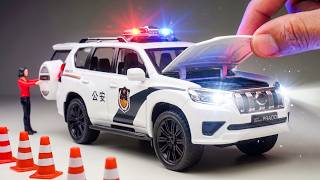 Toyota Prado Police Car Diecast Unboxing 😍 Mini Police SUV Review! RP