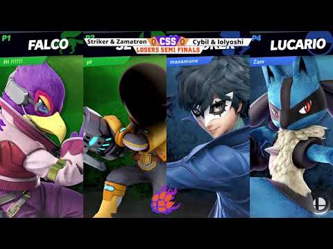 CSS 37 Doubles - LS - Cybil & lolyoshi (Falco/Gunner) vs. Striker & Zamatron (Joker/Lucario) - SSBU
