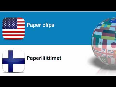 Learn Finnish vocabulary #Topic = Letter boards or accessories