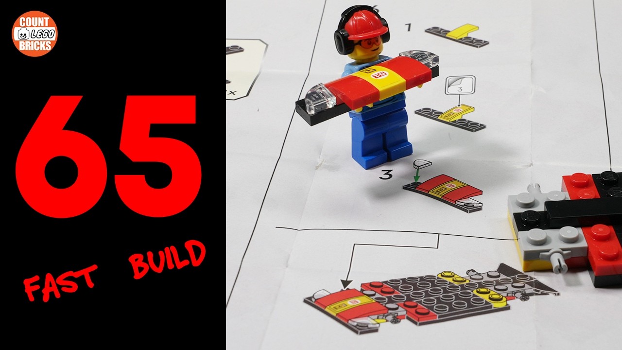 No Fingers, Only 65 Snaps. Building the LEGO 30709 Ferrari 499P - Hypercar 🏎️💨