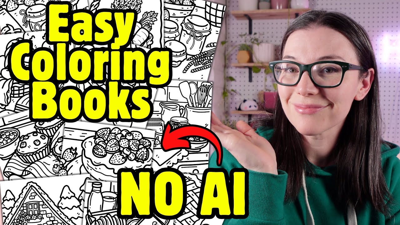 How to Draw an Entire Coloring Book — Even If You’re a Beginner (No AI)