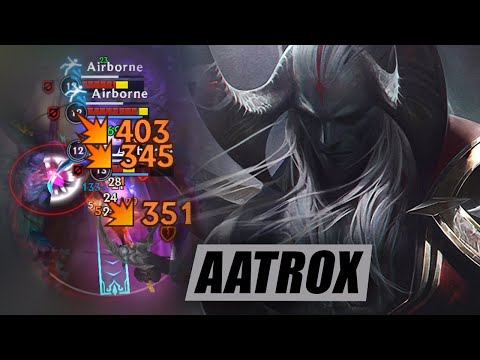 BLOOD MOON AATROX SKIN GAMEPLAY | (BUILD & RUNES)