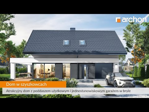 Dom w szyszkowcach - Atrakcyjny dom z poddaszem użytkowym I ARCHON+ Projekty Domów