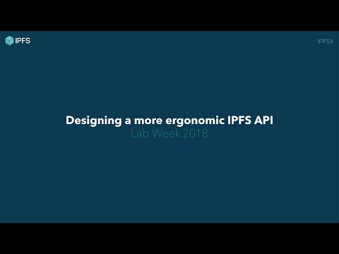 Designing a more ergonomic JS IPFS API