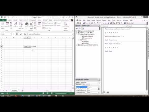 Part 1: Opening VBA and basic Subs/Functions