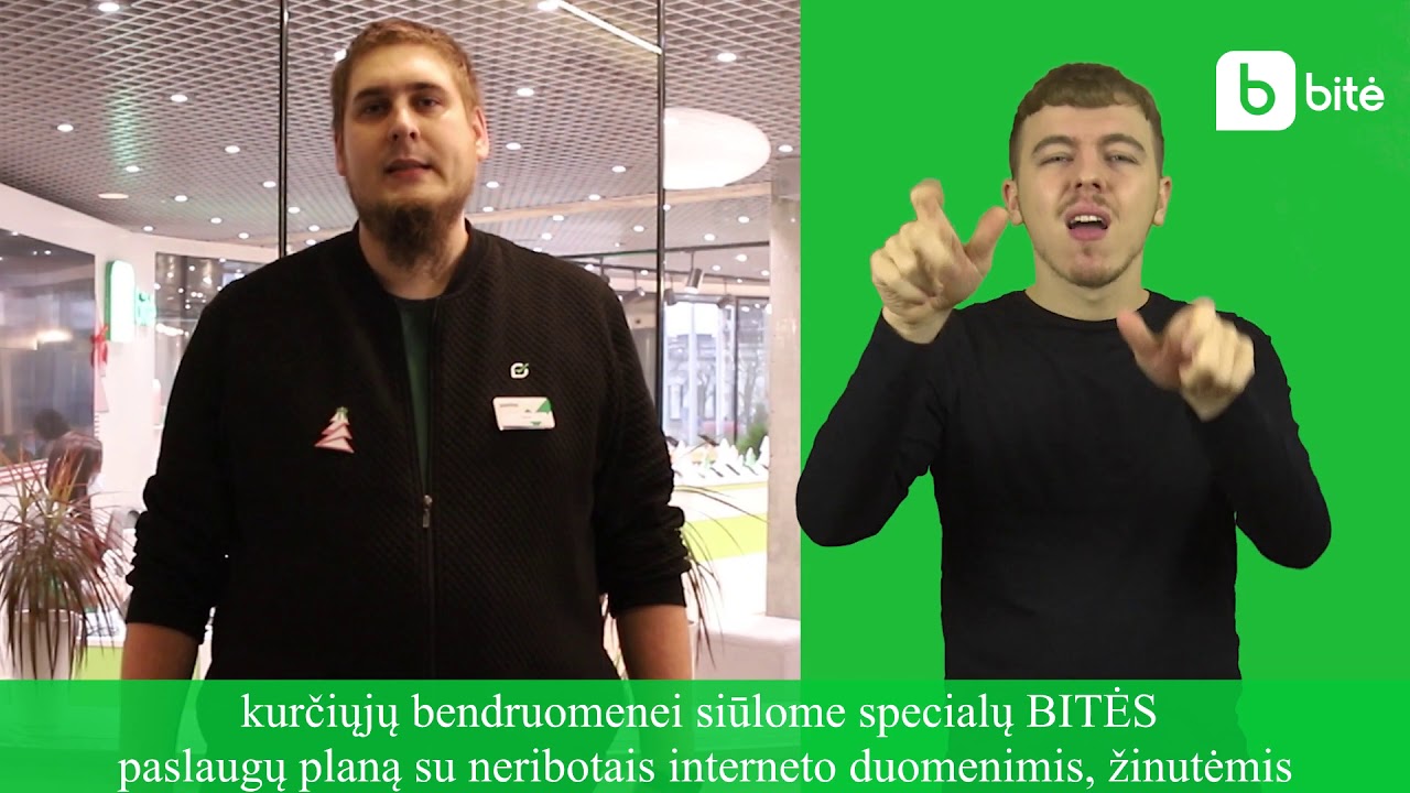 Specialus BITĖS plano pasiūlymas kurtiesiems