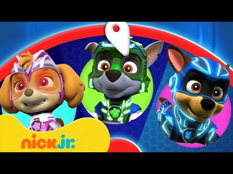 PAW Patrol Mighty Pups Spin the Wheel! w/ Rocky, Chase & Skye | Games For Kids | Nick Jr.