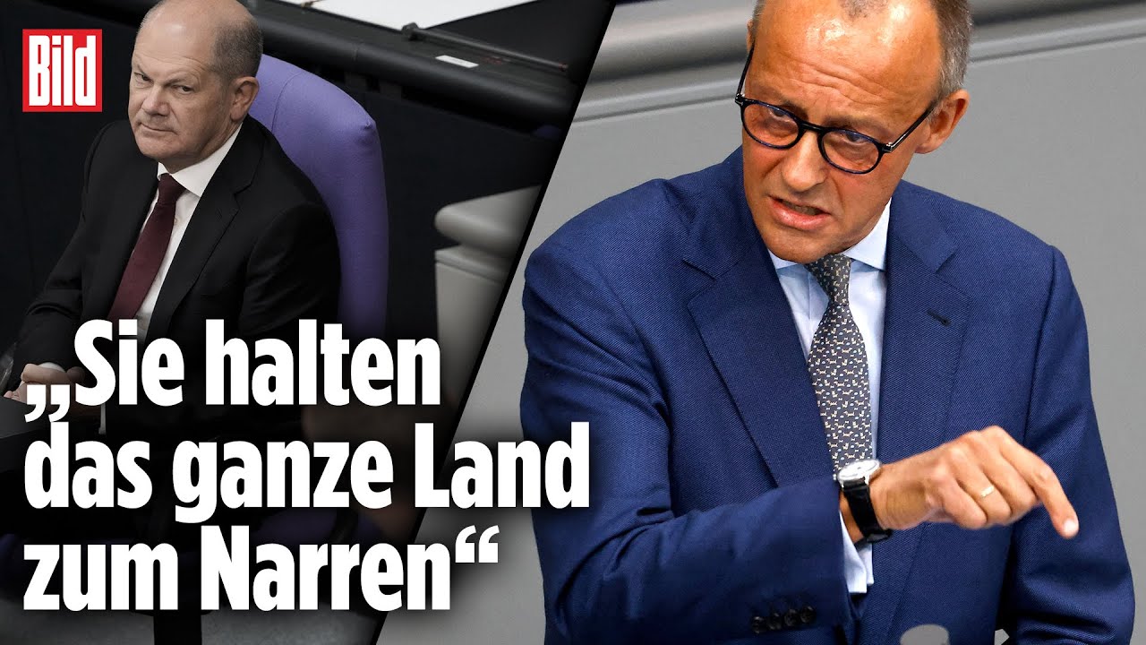 Merz geht auf Scholz los: „Sie machen faulen Kompromiss“ | Bundestagsdebatte