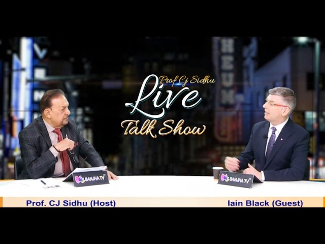 Sanjha TV: CJ Sidhu Talk Show with Iain Black