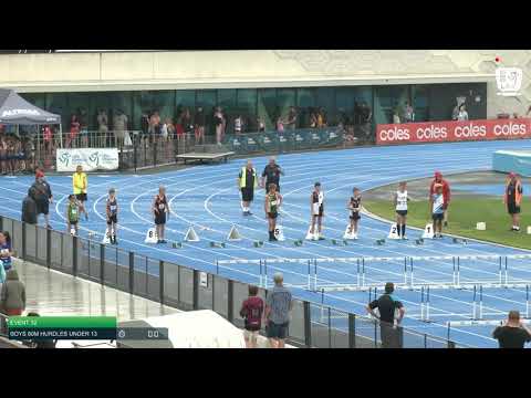 Boys Under 13 80m Hurdles H7 - 2020 State Combined Events Championships // LAVicTV