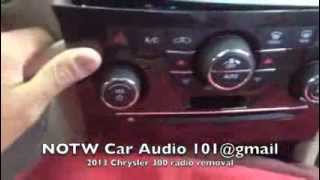 How to remove 2011-2014 Chrysler 300 radio