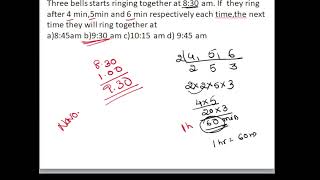 Application questions of LCM( ಲ.ಸ.ಅ ದ ಅನ್ವಯ ಪ್ರಶ್ನೆಗಳು) competitive exam
