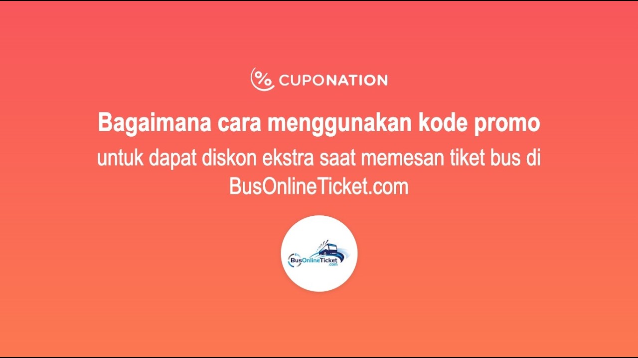Langkah-langkah mengaktifkan kode promo BusOnlineTicket.com