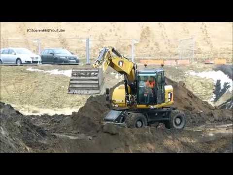 Bagger CATERPILLAR M316D bei Sondierungsarbeiten - Soeren66