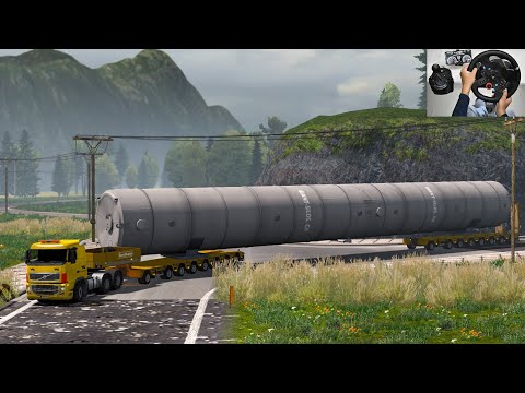 Big Special cargo in Euro truck simulator 2 | Heavy Equipment Truck Driving Skills