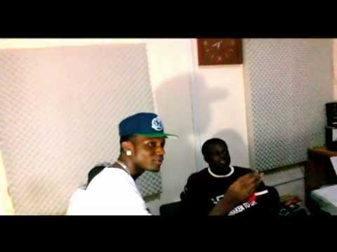 D-black,Lighter,and Dee-Moneey Recording SUPER CHICK inside Black Avenue Studios