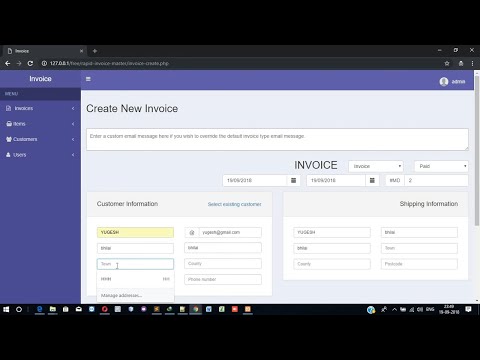 Gst billing Project in PHP and MySQL with Source Code