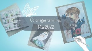 Coloriages terminés mai 2022 - Finished pages