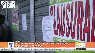 DGII cierra comercios en el Barrio Chino por supuesta evasión de impuestos