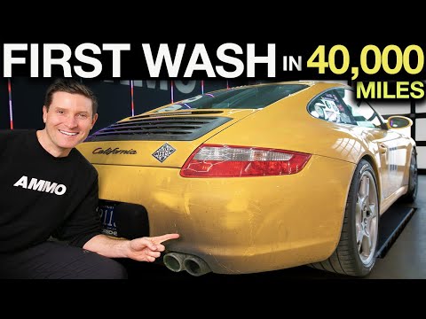 Reviving a Legend. Porsche 911 First Wash in 40,000 Miles